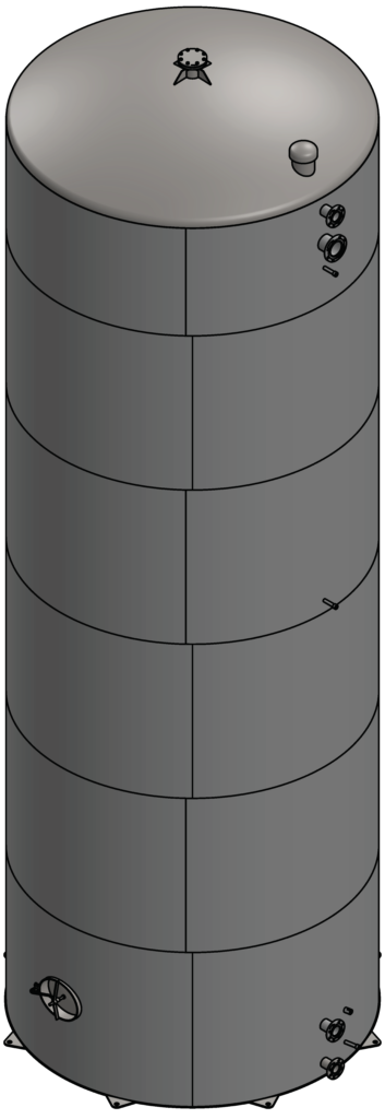 Vertical Silo Drawing