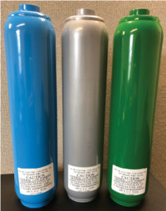 stainless steel reactive gas cylinders