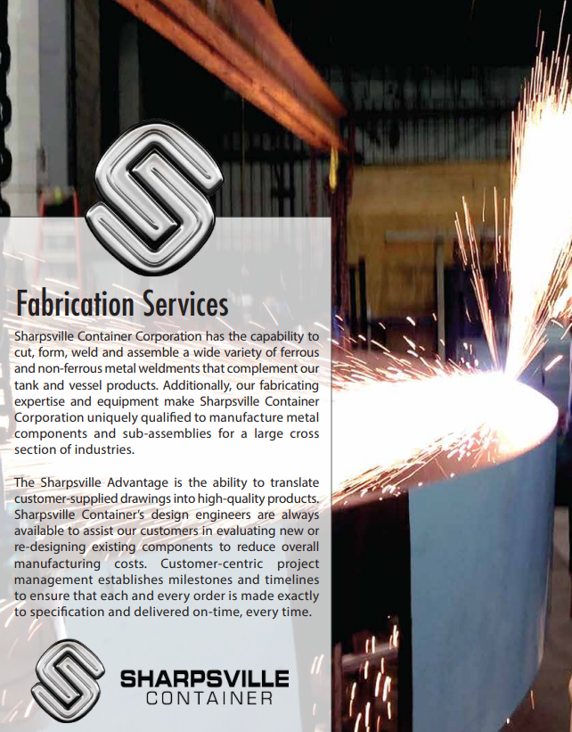 Pressure Containers and Vessels from Sharpsville Container